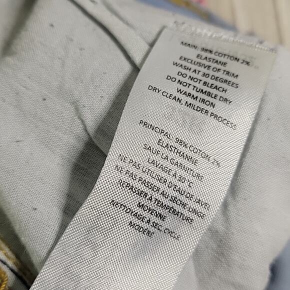 Boohoo Man Distressed Light Wash Skinny Stretch Jeans Mens 32R - Picture 15 of 15